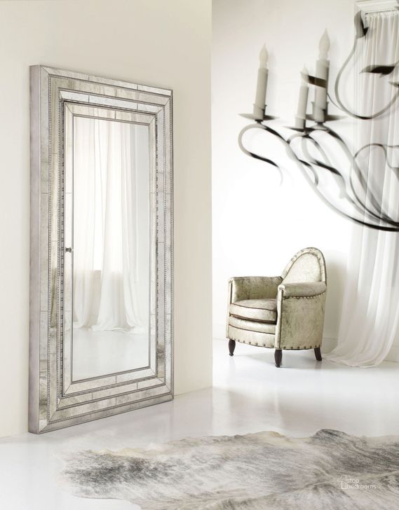 The appearance of Melange Gold Glamour Floor Mirror with Jewelry Storage designed by Hooker in the transitional interior design. This gold piece of furniture  was selected by 1StopBedrooms from Melange Collection to add a touch of cosiness and style into your home. Sku: 638-50012. Material: Wood. Product Type: Jewelry Armoire. Image1