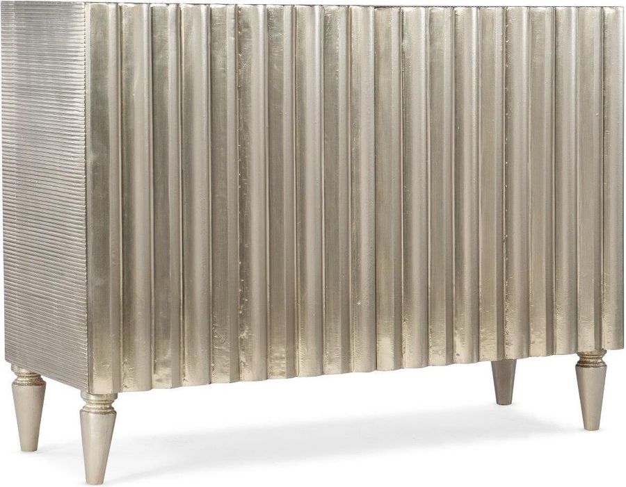 The appearance of Melange Mackenna Two Door Chest designed by Hooker in the modern / contemporary interior design. This silver piece of furniture  was selected by 1StopBedrooms from Melange Collection to add a touch of cosiness and style into your home. Sku: 628-85126-92. Material: Wood. Product Type: Chest. Image1