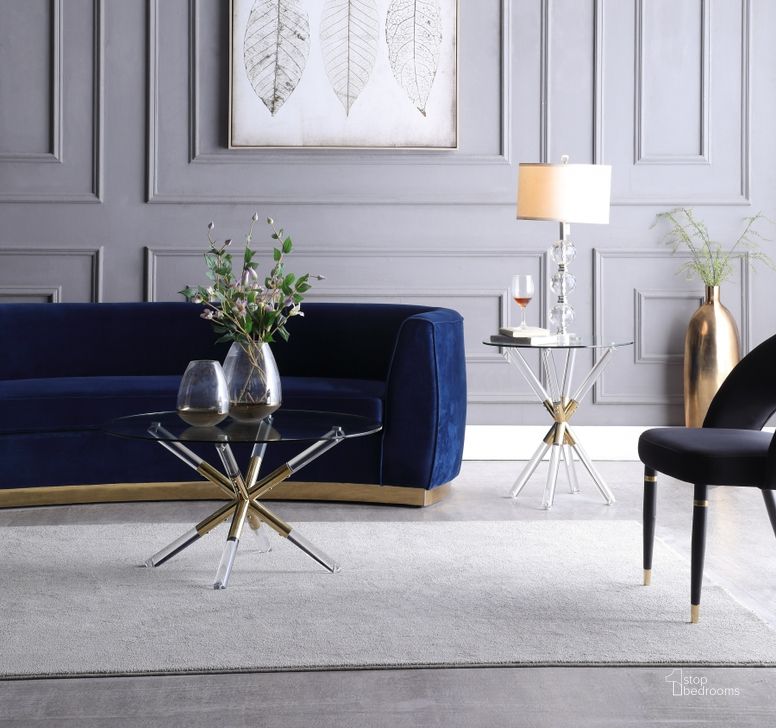 The appearance of Mercury Occasional Table Set designed by Meridian in the modern / contemporary interior design. This gold piece of furniture  was selected by 1StopBedrooms from Mercury Collection to add a touch of cosiness and style into your home. Sku: 284-C-1;284-C-2;284-E-1;284-E-2. Product Type: Occasional Table Set. Image1