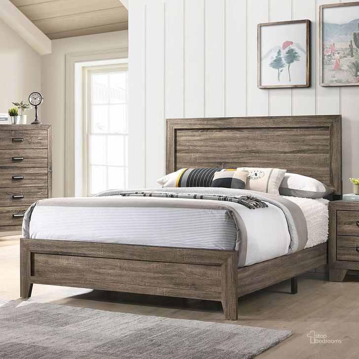 The appearance of Millie Panel Bed (Grey) (King) designed by Crown Mark in the modern / contemporary interior design. This grey piece of furniture  was selected by 1StopBedrooms from Millie Collection to add a touch of cosiness and style into your home. Sku: B9200-K-BED. Bed Type: Panel Bed. Product Type: Panel Bed. Bed Size: King. Image1