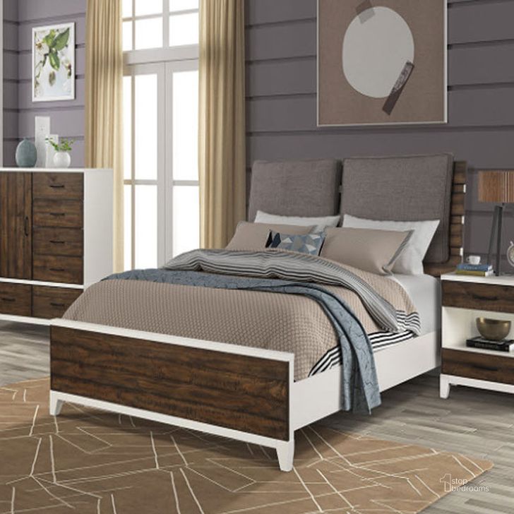 The appearance of Daydreams Queen Open Slat Panel Bed In White And Taupe designed by Bernards in the modern / contemporary interior design. This white and taupe piece of furniture  was selected by 1StopBedrooms from Daydream Collection to add a touch of cosiness and style into your home. Sku: 1288-105. Bed Type: Panel Bed. Product Type: Panel Bed. Bed Size: Queen. Material: Solid Pine. Image1