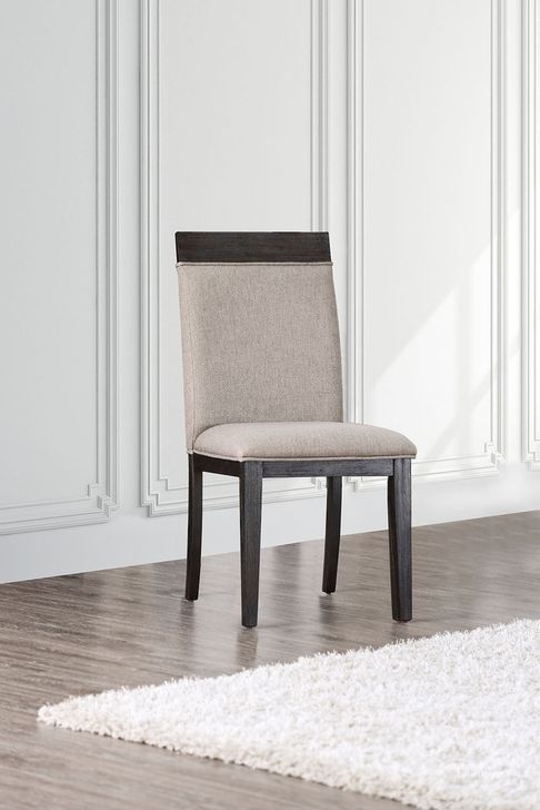 The appearance of Modoc Side Chair Set of 2 In Espresso and Beige designed by Furniture of America in the modern / contemporary interior design. This espresso and beige piece of furniture  was selected by 1StopBedrooms from Modoc Collection to add a touch of cosiness and style into your home. Sku: CM3337SC-2PK. Material: Wood. Product Type: Side Chair.