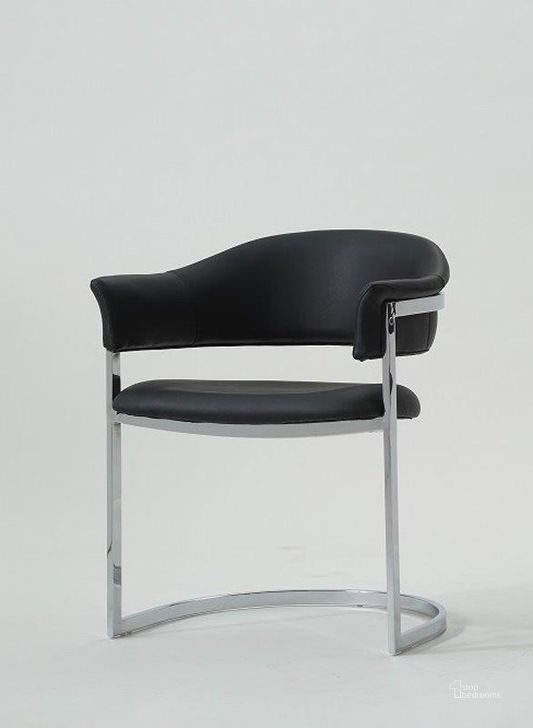 The appearance of Modrest Allie Contemporary Black Leatherette Dining Chair designed by VIG Furniture in the modern / contemporary interior design. This black piece of furniture  was selected by 1StopBedrooms from Modrest Allie Collection to add a touch of cosiness and style into your home. Sku: VGVCB859A-BLK. Material: Leather. Product Type: Dining Chair.