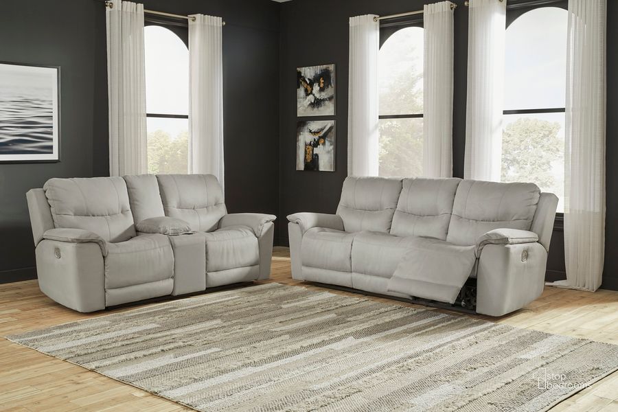 The appearance of Next-Gen Gaucho Power Reclining Living Room Set In Fossil designed by Signature Design by Ashley in the modern / contemporary interior design. This fossil piece of furniture  was selected by 1StopBedrooms from Next-Gen Gaucho Collection to add a touch of cosiness and style into your home. Sku: 6080615;6080618. Material: Fabric. Product Type: Living Room Set. Image1