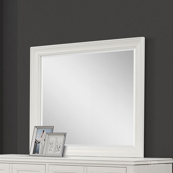 The appearance of Nova II Landscape Mirror In White designed by Bernards in the modern / contemporary interior design. This white piece of furniture  was selected by 1StopBedrooms from Nova II Collection to add a touch of cosiness and style into your home. Sku: 1280-142. Product Type: Mirror. Material: Poplar.