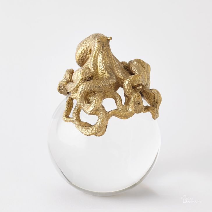 The appearance of Octopus On Orb In Brass designed by Global Views in the modern / contemporary interior design. This clear piece of furniture  was selected by 1StopBedrooms from Octopus Collection to add a touch of cosiness and style into your home. Sku: 8.8305. Product Type: Decorative Accessory. Material: Brass. Image1