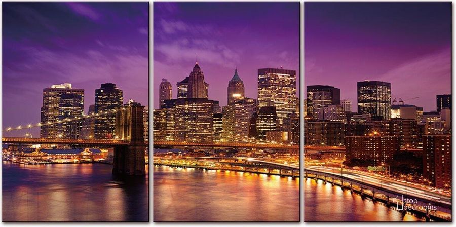 The appearance of Oppidan Home - New York Skyline - 3 Piece Acrylic Wall Art designed by Amazing Rugs in the modern / contemporary interior design. This multicolor piece of furniture  was selected by 1StopBedrooms from Oppidan Collection to add a touch of cosiness and style into your home. Sku: AR-20210429-5. Product Type: Wall Art. Material: Acrylic. Image1