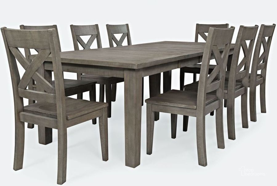 The appearance of Outer Banks Coastal Reclaimed Pine 96 Inch Nine-Piece Dining Set In Grey designed by Jofran in the rustic / southwestern interior design. This grey piece of furniture  was selected by 1StopBedrooms from Outer Banks Collection to add a touch of cosiness and style into your home. Sku: 1841-96D-9. Product Type: Dining Room Set. Material: Plywood. Image1