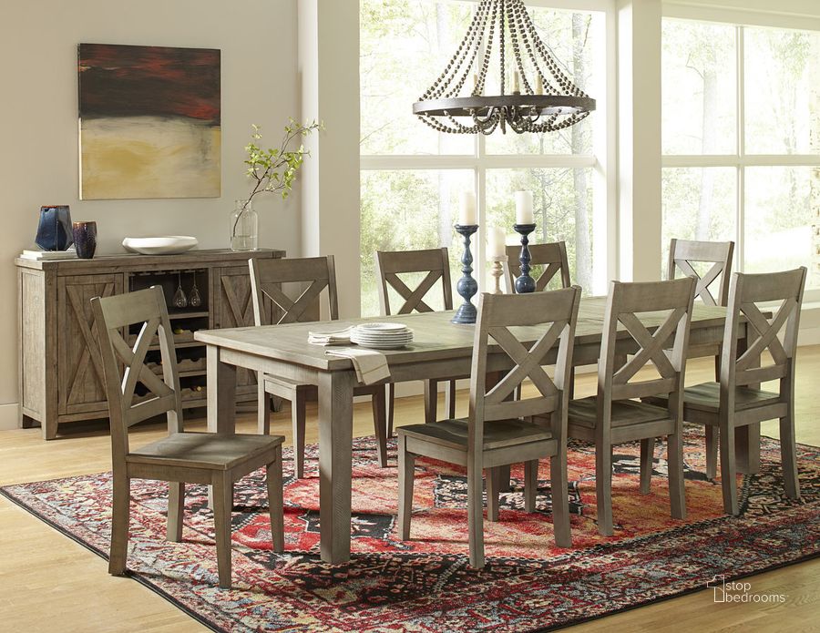 The appearance of Outer Banks Dining Room Set designed by Jofran in the transitional interior design. This driftwood piece of furniture  was selected by 1StopBedrooms from Outer Banks Collection to add a touch of cosiness and style into your home. Sku: 1841-96;1841-395KD. Table Base Style: Legs. Material: Wood. Product Type: Dining Room Set. Table Top Shape: Rectangular. Image1