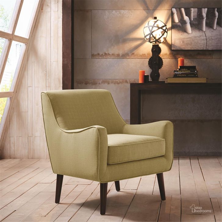The appearance of Oxford Mid-Century Accent Chair In Green designed by Olliix in the transitional interior design. This green piece of furniture  was selected by 1StopBedrooms from Oxford Collection to add a touch of cosiness and style into your home. Sku: FPF18-0217. Material: Wood. Product Type: Accent Chair. Image1