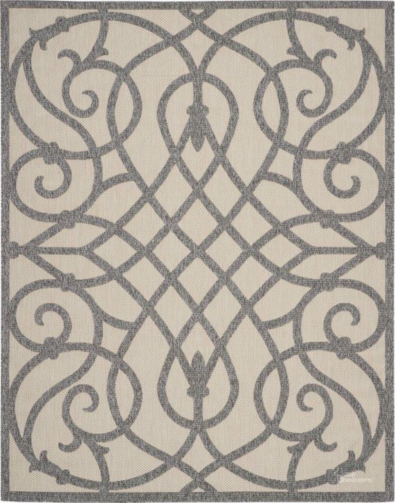The appearance of Palamos Cream Grey 8 X 10 Area Rug designed by Nourison in the modern / contemporary interior design. This cream grey piece of furniture  was selected by 1StopBedrooms from Palamos Collection to add a touch of cosiness and style into your home. Sku: 99446775009. Material: Polypropylene. Product Type: Area Rugs. Image1