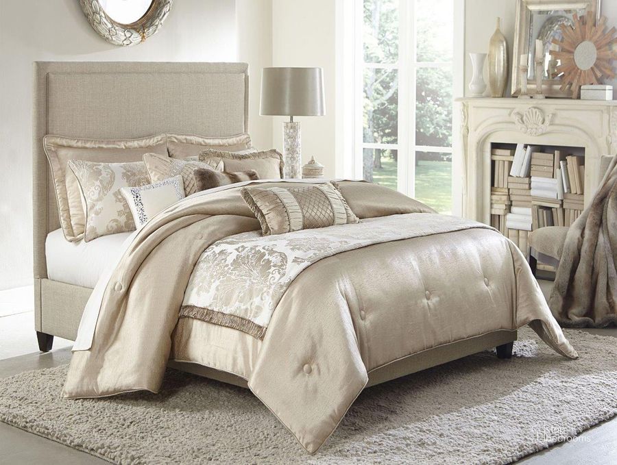 The appearance of Palermo 10 Piece King Comforter Set In Sand designed by AICO in the modern / contemporary interior design. This sand piece of furniture  was selected by 1StopBedrooms from Palermo Collection to add a touch of cosiness and style into your home. Sku: BCS-KS10-PLRMO-SAN. Material: Polyester. Bed Size: King. Product Type: Comforter Set.