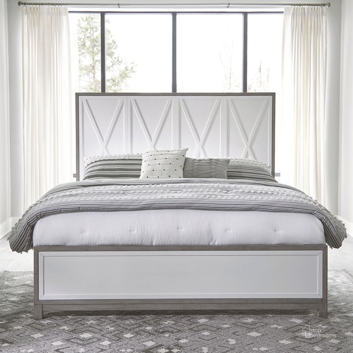 The appearance of Palmetto Heights King Panel Bed In White designed by Liberty in the modern / contemporary interior design. This white piece of furniture  was selected by 1StopBedrooms from Palmetto Heights Collection to add a touch of cosiness and style into your home. Sku: 499-BR15;499-BR16;499-BR90. Bed Type: Panel Bed. Product Type: Panel Bed. Bed Size: King. Material: Rubberwood. Image1