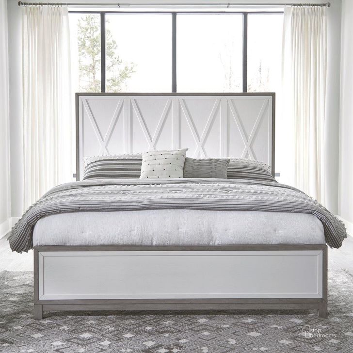 The appearance of Palmetto Heights Shell White And Driftwood Queen Panel Bed designed by Liberty in the modern / contemporary interior design. This white piece of furniture  was selected by 1StopBedrooms from Palmetto Heights Collection to add a touch of cosiness and style into your home. Sku: 499-BR13;499-BR14;499-BR90. Bed Type: Panel Bed. Product Type: Panel Bed. Bed Size: Queen. Image1