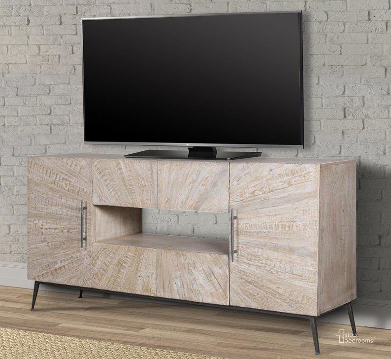 The appearance of Parker House Crossings Monaco 69 Inch Tv Console designed by Parker House in the transitional interior design. This weathered piece of furniture  was selected by 1StopBedrooms from Crossings Monaco Collection to add a touch of cosiness and style into your home. Sku: MON#69. Material: Wood. Product Type: TV Console. Image1