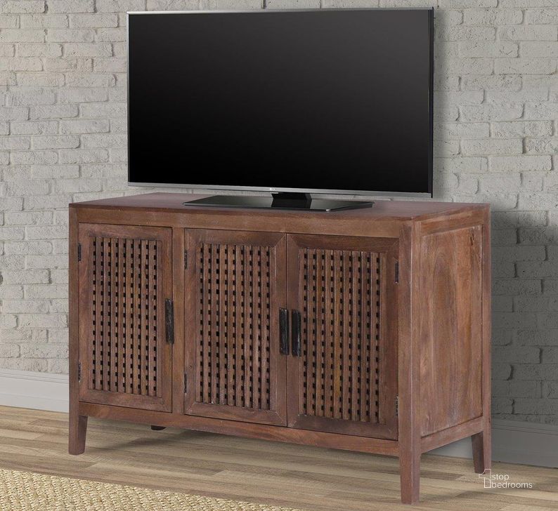 The appearance of Parker House Crossings Portland 57 Inch Tv Console designed by Parker House in the transitional interior design. This timber piece of furniture  was selected by 1StopBedrooms from Crossings Portland Collection to add a touch of cosiness and style into your home. Sku: POR#57. Material: Wood. Product Type: TV Console. Image1