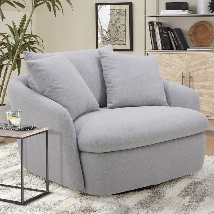 The appearance of Parker Living Boomer Dove Grey Large Swivel Chair With 2 Toss Pillow designed by Parker House in the modern / contemporary interior design. This dove grey piece of furniture  was selected by 1StopBedrooms from Boomer Collection to add a touch of cosiness and style into your home. Sku: SBMR#912S-DMDV. Material: Polyester. Product Type: Swivel Chair. Image1