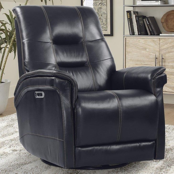 The appearance of Parker Living Carnegie Verona Blackberry Power Cordless Swivel Glider Recliner designed by Parker House in the modern / contemporary interior design. This blackberry piece of furniture  was selected by 1StopBedrooms from Carnegie Collection to add a touch of cosiness and style into your home. Sku: MCAR#812GSPH-P25-VBY. Material: Leather. Product Type: Recliner. Image1