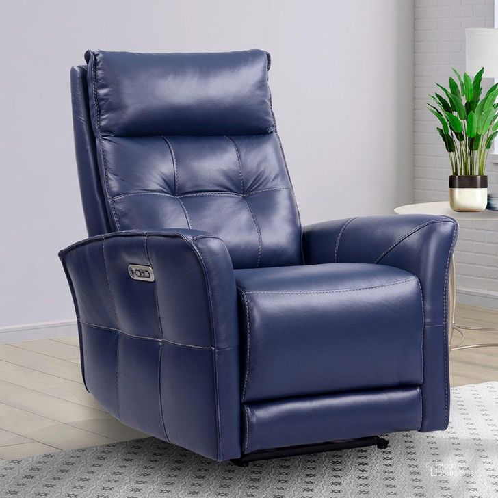 The appearance of Parker Living Gershwin Verona Royal Blue Powered By Freemot Power Zero Gravity Recliner designed by Parker House in the modern / contemporary interior design. This blue piece of furniture  was selected by 1StopBedrooms from Gershwin Collection to add a touch of cosiness and style into your home. Sku: MGER#812PHZ-P25-VRB. Material: Leather. Product Type: Recliner. Image1