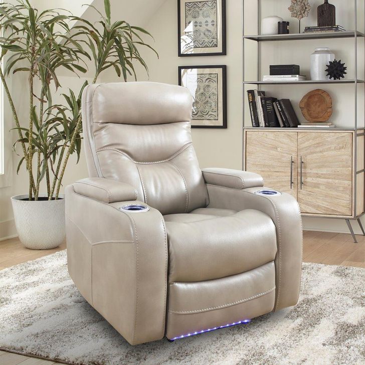 The appearance of Parker Living Origin Power Linen Power Home Theater Recliner designed by Parker House in the modern / contemporary interior design. This linen piece of furniture  was selected by 1StopBedrooms from Origin Collection to add a touch of cosiness and style into your home. Sku: MORI#812PH-LIN. Material: Polyester. Product Type: Recliner. Image1