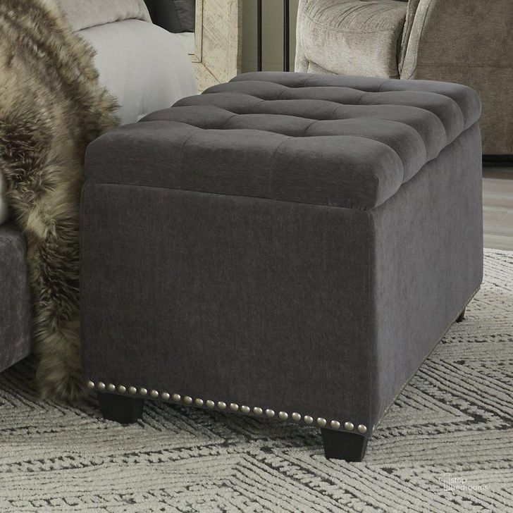 The appearance of Parker Living Sleep Chloe French Storage Bench designed by Parker House in the modern / contemporary interior design. This grey piece of furniture  was selected by 1StopBedrooms from Chloe Collection to add a touch of cosiness and style into your home. Sku: BCHL-BENCH-FRE. Material: Polyester. Product Type: Storage Bench. Image1