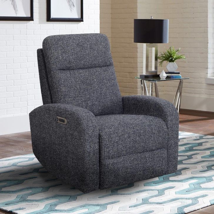 The appearance of Parker Living Thriller Natural Beauty Denim Power Swivel Glider Recliner designed by Parker House in the modern / contemporary interior design. This denim piece of furniture  was selected by 1StopBedrooms from Thriller Collection to add a touch of cosiness and style into your home. Sku: MTHR#812GSP-NBD. Material: Polyester. Product Type: Recliner. Image1