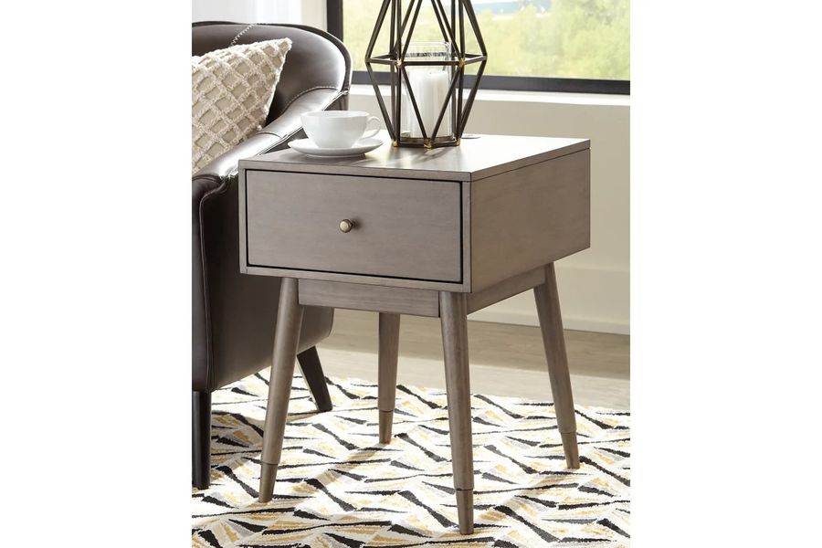 The appearance of Paulrich Antique Gray Accent Table designed by Signature Design by Ashley in the transitional interior design. This antique gray piece of furniture  was selected by 1StopBedrooms from Paulrich Collection to add a touch of cosiness and style into your home. Sku: A4000298. Material: Wood. Product Type: Accent Table. Image1
