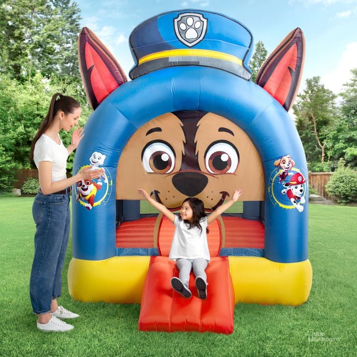 The appearance of PAW Patrol Inflatable Bounce House For Kids In Red and Blue designed by Delta Children in the modern / contemporary interior design. This blue and red piece of furniture  was selected by 1StopBedrooms from PAW Patrol Collection to add a touch of cosiness and style into your home. Sku: BH86534PW-1121. Product Type: Kids Bedding and Accessory. Material: Plastic. Image1
