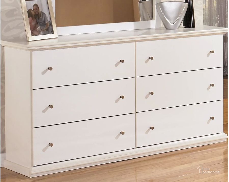 The appearance of Paxon White Dresser designed by Polished Pine in the country / farmhouse interior design. This white piece of furniture  was selected by 1StopBedrooms from Paxon Collection to add a touch of cosiness and style into your home. Sku: B139-31. Material: Wood. Product Type: Dresser. Image1