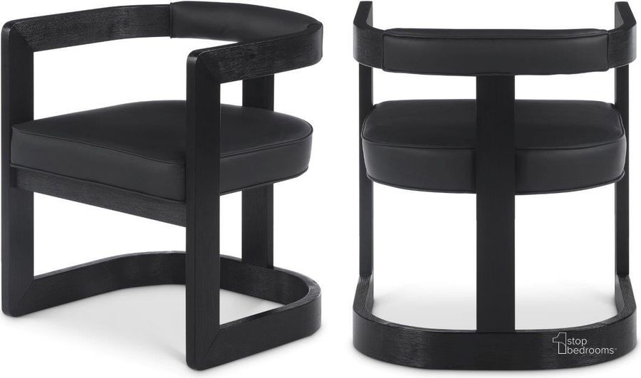 The appearance of Peschiera Del Garda Black Dining Chair 0qb24403829 designed by Furnique in the modern / contemporary interior design. This black piece of furniture  was selected by 1StopBedrooms from Peschiera Del Garda Collection to add a touch of cosiness and style into your home. Sku: 591Black-C. Product Type: Dining Chair. Material: Rubberwood. Image1