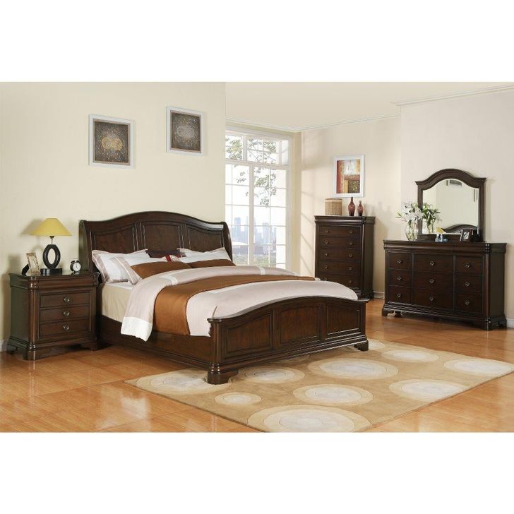The appearance of Picket House Furnishings Conley Cherry Queen Panel Bed In Cherry designed by Picket House in the traditional interior design. This cherry piece of furniture  was selected by 1StopBedrooms from Conley Cherry Collection to add a touch of cosiness and style into your home. Sku: CM750QH;CM800QF;CM800QR. Bed Type: Panel Bed. Material: Wood. Product Type: Panel Bed. Bed Size: Queen. Image1