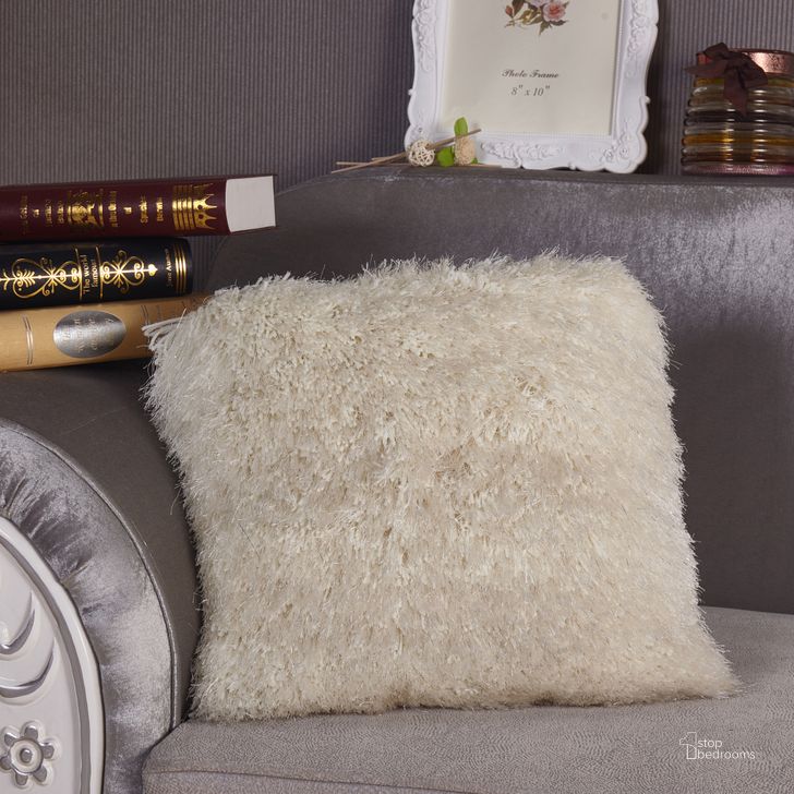 The appearance of Decorative Shaggy Pillow With Lurex In White 18 X 18 designed by Amazing Rugs in the modern / contemporary interior design. This white piece of furniture  was selected by 1StopBedrooms from Decorative Collection to add a touch of cosiness and style into your home. Sku: PIL-NSL-2011. Material: Polyester. Product Type: Pillow.