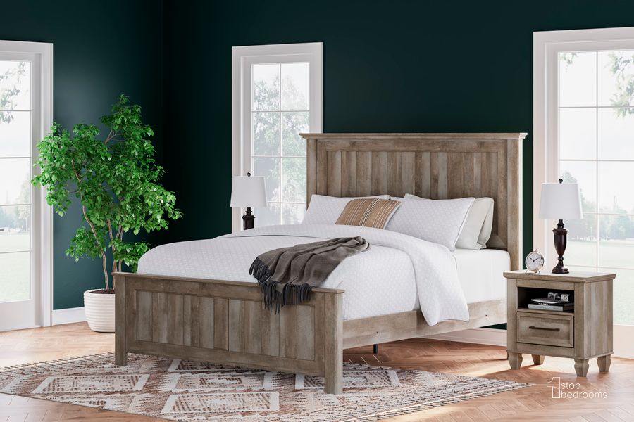 The appearance of Pine Harbour Sand King Panel Bed 0qd24542192 designed by Versailles Home in the traditional interior design. This sand piece of furniture  was selected by 1StopBedrooms from Pine Harbour Collection to add a touch of cosiness and style into your home. Sku: B2710-56;B2710-58;B2710-97. Bed Type: Panel Bed. Material: Wood. Product Type: Panel Bed. Bed Size: King. Image1