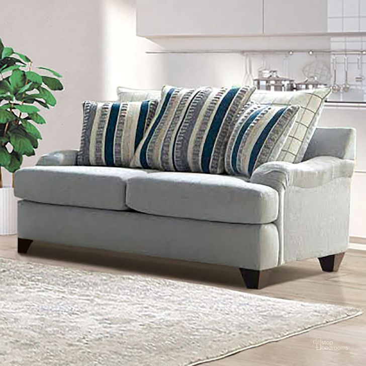 The appearance of Plaistow Loveseat In Gray designed by Furniture of America in the transitional interior design. This gray piece of furniture  was selected by 1StopBedrooms from Plaistow Collection to add a touch of cosiness and style into your home. Sku: SM5189-LV. Product Type: Loveseat. Material: Chenille. Image1