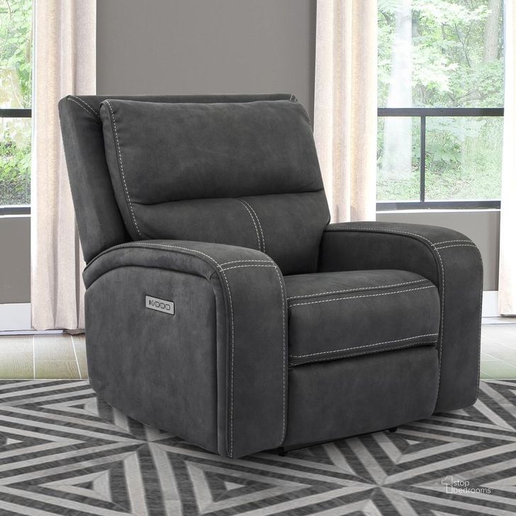 The appearance of Polaris Slate Power Recliner designed by Parker House in the modern / contemporary interior design. This slate piece of furniture  was selected by 1StopBedrooms from Polaris Collection to add a touch of cosiness and style into your home. Sku: MPOL#812PH-SLA. Product Type: Recliner. Image1