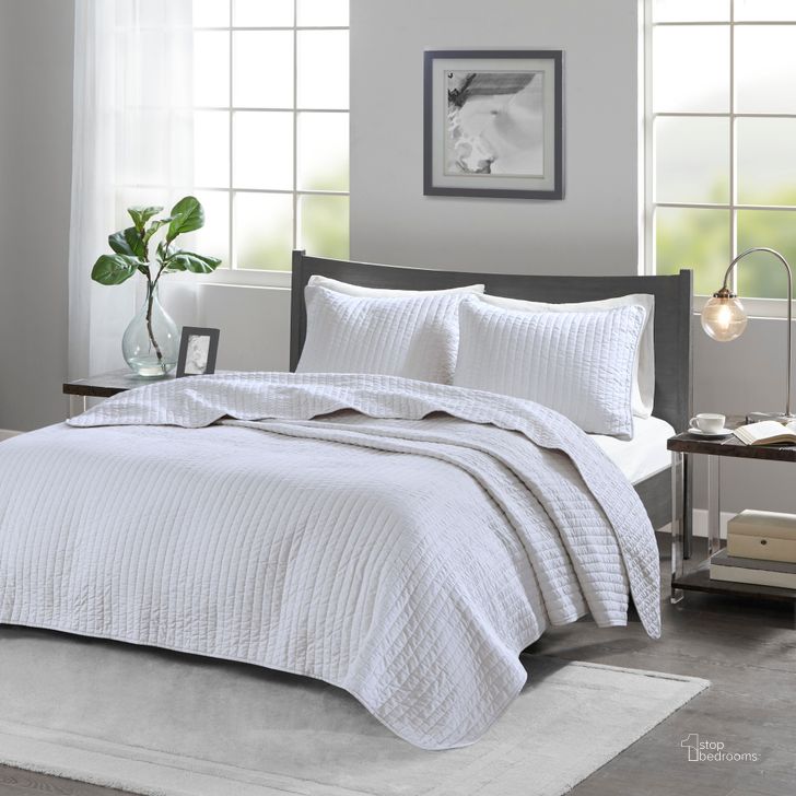 The appearance of Polyester Microfiber Twin Coverlet Mini Set In White designed by Olliix in the transitional interior design. This white piece of furniture  was selected by 1StopBedrooms from Keaton Collection to add a touch of cosiness and style into your home. Sku: MP13-625. Material: Polyester. Bed Size: Twin. Product Type: Coverlet Set. Image1