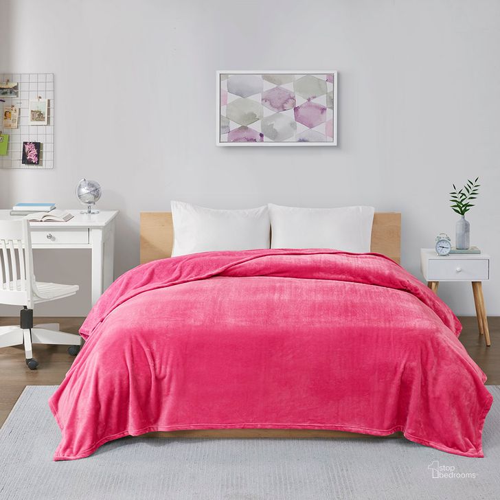 The appearance of Polyester Solid Microlight Plush Brushed Twin Blanket In Pink designed by Olliix in the transitional interior design. This pink piece of furniture  was selected by 1StopBedrooms from Microlight Plush Collection to add a touch of cosiness and style into your home. Sku: ID51-1308. Material: Polyester. Bed Size: Twin. Product Type: Throw. Image1