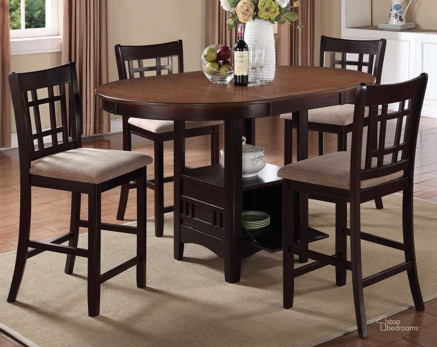 The appearance of Port George Light Oak Dining Set designed by Isaac Tahari in the transitional interior design. This light oak piece of furniture  was selected by 1StopBedrooms from Port George Collection to add a touch of cosiness and style into your home. Sku: 105278;105279. Table Top Shape: Oval. Material: Wood. Product Type: Dining Room Set. Image1