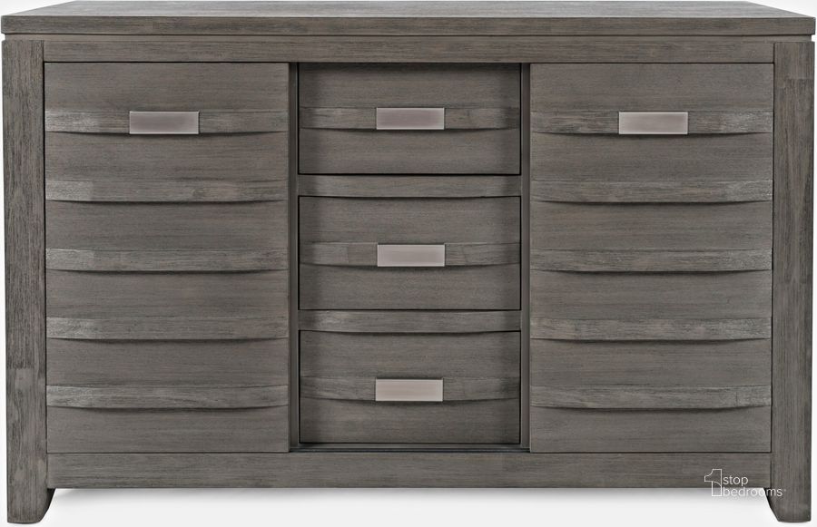 The appearance of Altamonte 54" Server Brushed Grey designed by Jofran in the modern / contemporary interior design. This brushed grey piece of furniture  was selected by 1StopBedrooms from Altamonte Collection to add a touch of cosiness and style into your home. Sku: 1855-54. Material: Wood. Product Type: Server. Image1