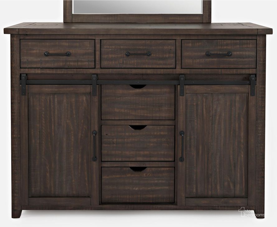 The appearance of Madison County Door Dresser Barnwood designed by Jofran in the modern / contemporary interior design. This barnwood piece of furniture  was selected by 1StopBedrooms from Madison County Collection to add a touch of cosiness and style into your home. Sku: 1700B-10. Material: Wood. Product Type: Dresser. Image1