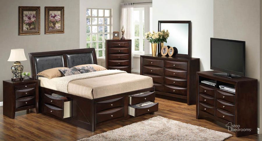 The appearance of Glory Furniture G1525I Storage Bedroom Set in Cappaccino designed by Glory in the transitional interior design. This cappuccino piece of furniture  was selected by 1StopBedrooms from G1525I Collection to add a touch of cosiness and style into your home. Sku: G1525I-TSB4-Twin STGE Bed HDBD;G1525I-TSB4-Twin STGE Bed FTBD;G1525I-TSB4-Twin STGE Bed Rails;G1525I-TSB4-Twin STGE Bed Drawers for Rails;G1525I-TSB4-Twin STGE Bed Drawers for FTBD;G1525I-TSB4-Twin STGE Bed Drawers for FTBD;G1525-N-Nightstand. Material: Wood. Product Type: Storage Bed. Bed Size: Twin. Image1