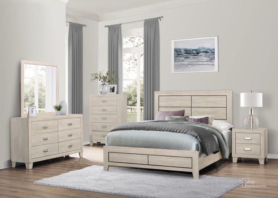 The appearance of Quinby Light Brown Panel Bedroom Set designed by Homelegance in the modern / contemporary interior design. This brown piece of furniture  was selected by 1StopBedrooms from Quinby Collection to add a touch of cosiness and style into your home. Sku: 1525-1;1525-4. Bed Type: Panel Bed. Material: Wood. Product Type: Panel Bed. Bed Size: Queen. Image1