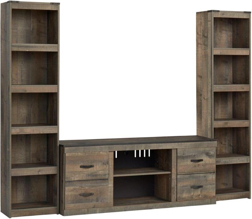 The appearance of Rainville Brown Entertainment Center and Wall 0qd24401928c designed by Bennett Interiors in the rustic / southwestern interior design. This brown piece of furniture  was selected by 1StopBedrooms from Rainville Collection to add a touch of cosiness and style into your home. Sku: EW0446-268;EW0446-124;EW0446-124. Material: Wood. Product Type: Entertainment Centers and Wall. Image1