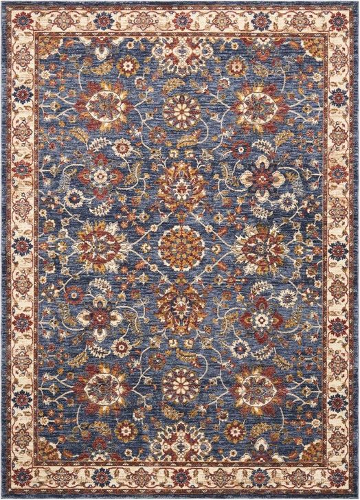 The appearance of Reseda Blue 8 X 12 Area Rug designed by Nourison in the traditional interior design. This blue and beige piece of furniture  was selected by 1StopBedrooms from Reseda Collection to add a touch of cosiness and style into your home. Sku: 99446147134. Material: Polyester. Product Type: Area Rugs. Image1