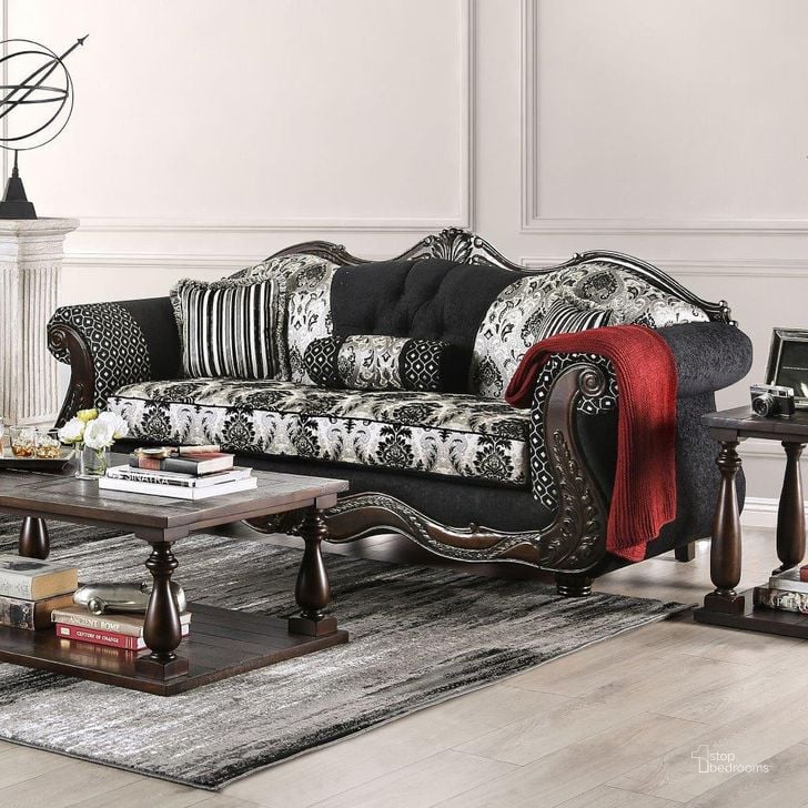 The appearance of Ronja Sofa In Black designed by Furniture of America in the traditional interior design. This black piece of furniture  was selected by 1StopBedrooms from Ronja Collection to add a touch of cosiness and style into your home. Sku: SM6432-SF. Material: Wood. Product Type: Sofa.