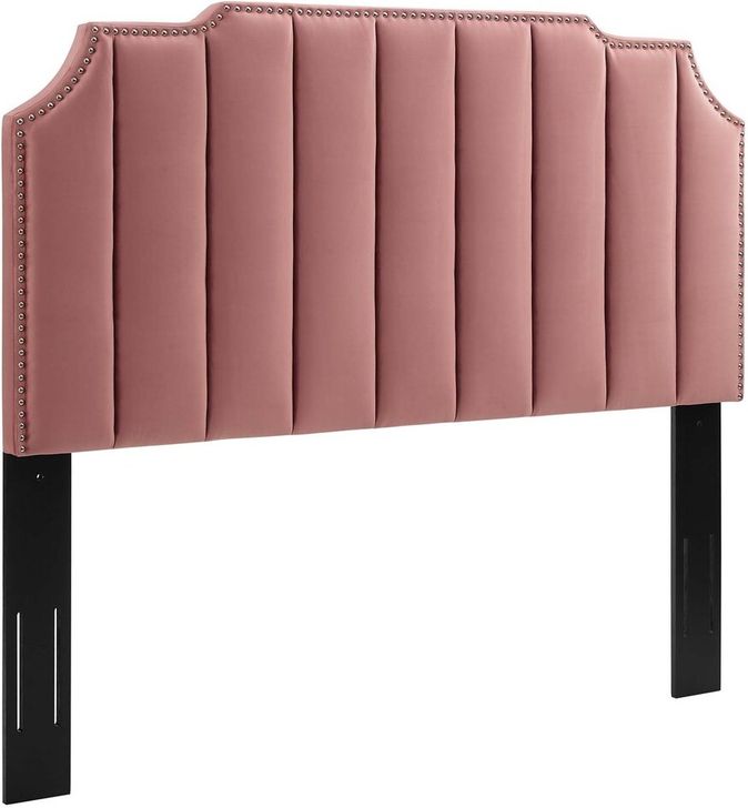The appearance of Rosalind Performance Velvet King/California King Headboard In Dusty Rose designed by Modway in the  interior design. This dusty rose piece of furniture  was selected by 1StopBedrooms from Rosalind Collection to add a touch of cosiness and style into your home. Sku: MOD-6316-DUS. Product Type: Headboard. Material: MDF. Image1