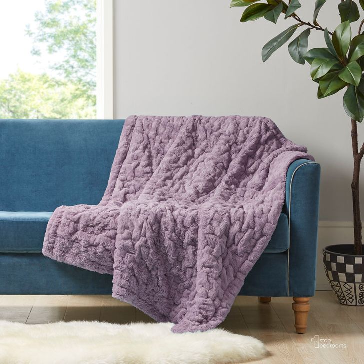 The appearance of Ruched Polyester Solid Long Fur Throw In Lavender designed by Olliix in the modern / contemporary interior design. This lavender piece of furniture  was selected by 1StopBedrooms from Ruched Fur Collection to add a touch of cosiness and style into your home. Sku: MP50-4876. Material: Polyester. Product Type: Throw. Image1