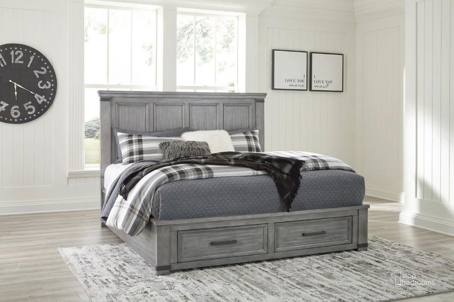 Russelyn Gray Platform Storage Bedroom Set by Ashley Furniture