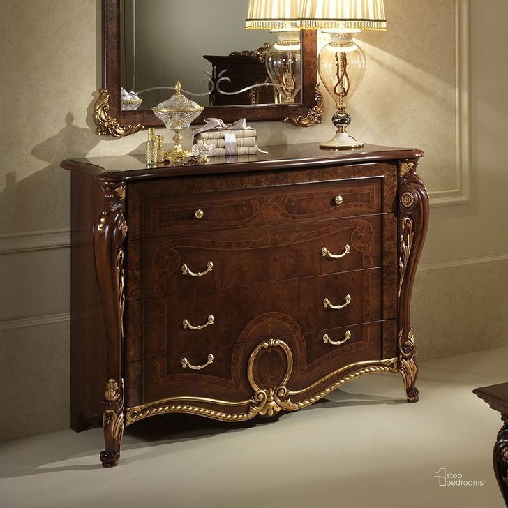 The appearance of Sainsbury Walnut Dresser 0qd2358158 designed by Versailles Home in the traditional interior design. This walnut piece of furniture  was selected by 1StopBedrooms from Sainsbury Collection to add a touch of cosiness and style into your home. Sku: DONATELLODRESSER. Material: Wood. Product Type: Dresser. Image1