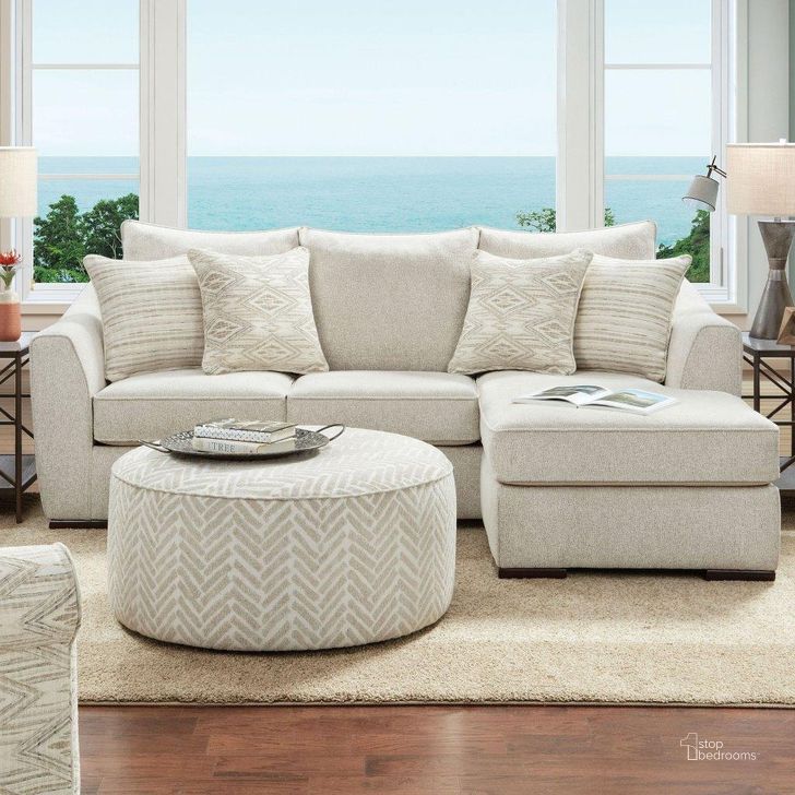 The appearance of Saltney Sectional In Ivory designed by Furniture of America in the transitional interior design. This ivory piece of furniture  was selected by 1StopBedrooms from Saltney Collection to add a touch of cosiness and style into your home. Sku: SM8192. Material: Wood. Product Type: Sectional. Layout: Sofa & Chaise.